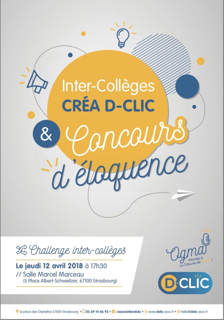 Affiche Créa D-Clic 2018