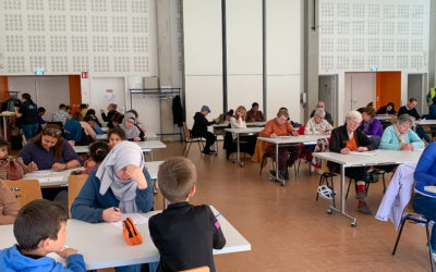 La tournée de la Dictée pour Tous à Strasbourg : Troisième session au CSC Meinau