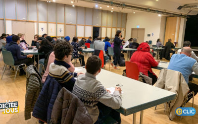 LA TOURNÉE DE LA DICTÉE POUR TOUS À STRASBOURG : 5ÈME SESSION AU CSC LE GALET DE HAUTEPIERRE !