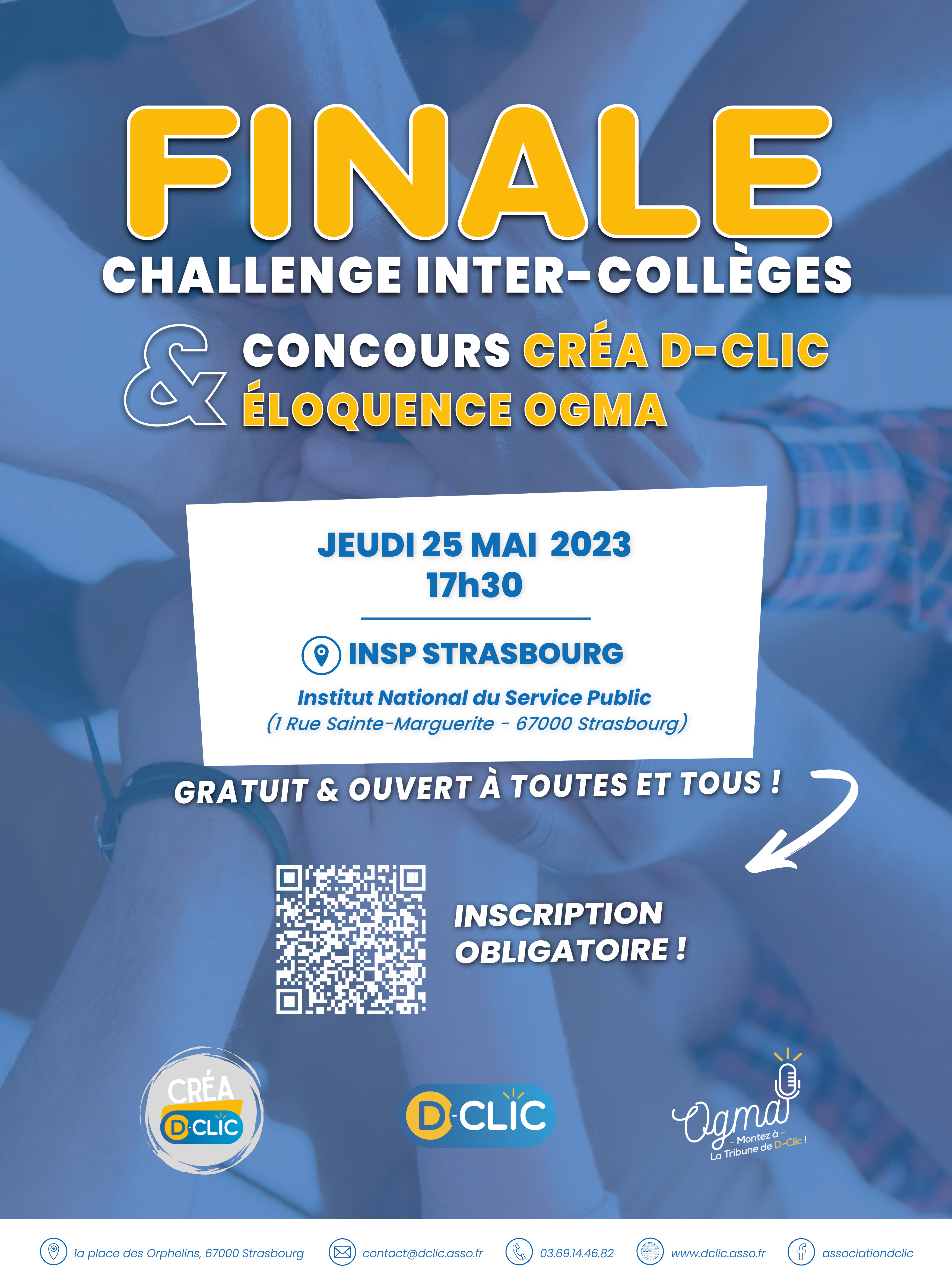 Affiche Challenge Inter-Collèges _Finale Créa D-Clic et ÉloquenceOGMA Compression
