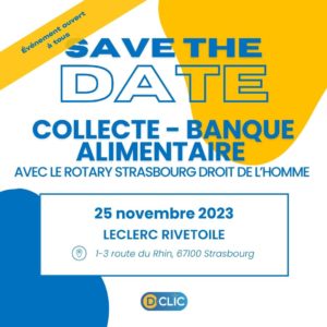 Collecte - Banque Alimentaire avec le Rotary Strasbourg Droits de l’Homme