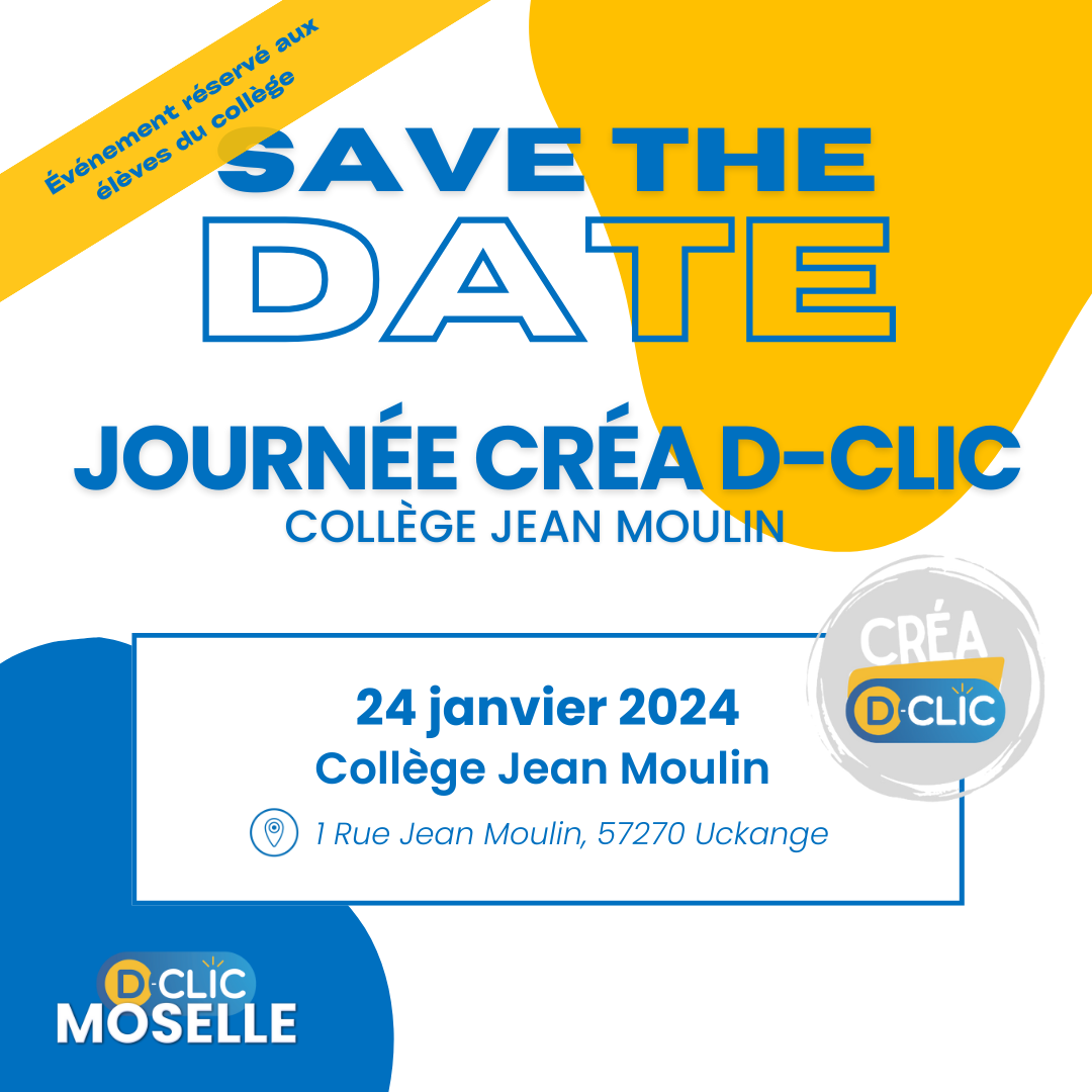 Save The Date - Créa D-Clic Jean Moulin