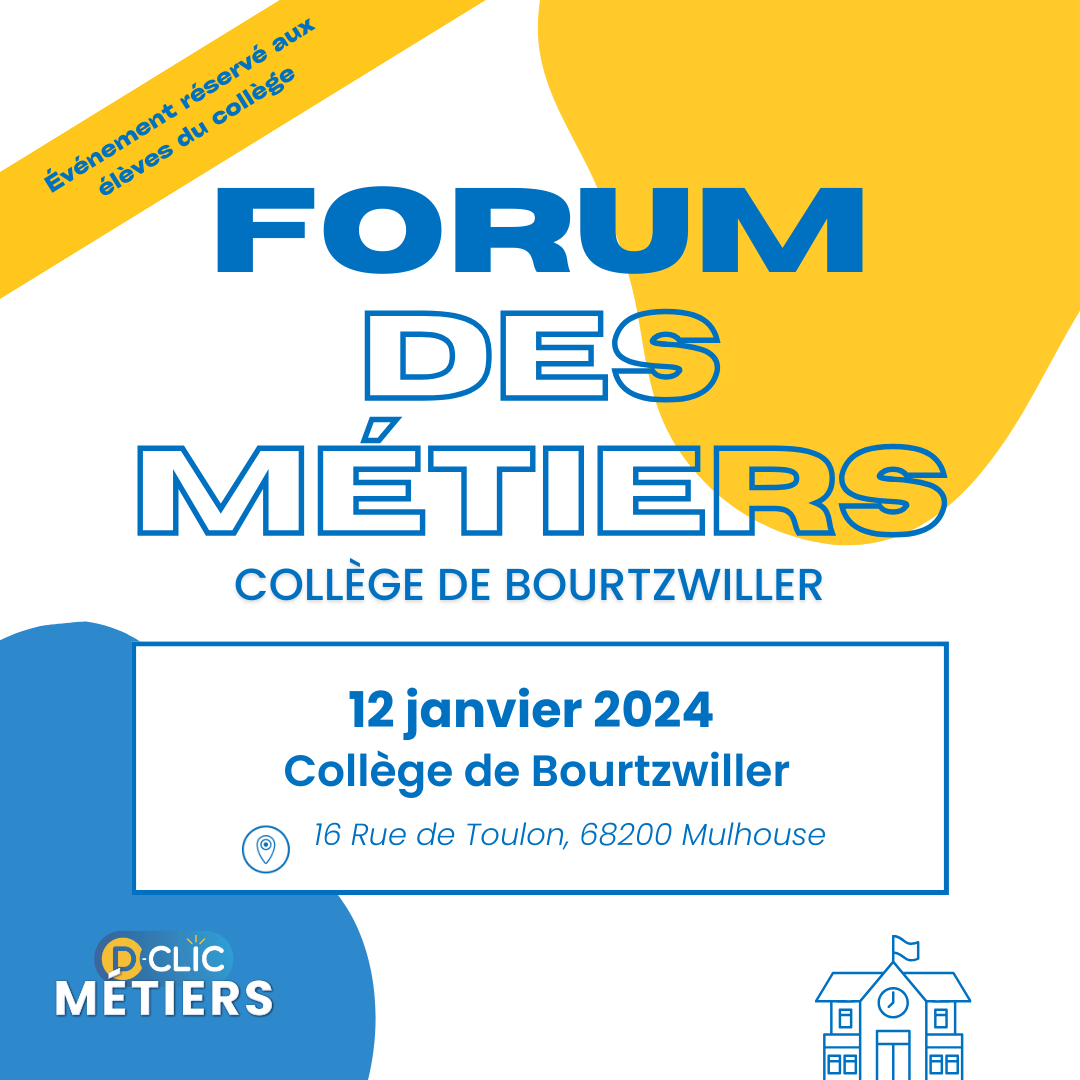 Save the Date - Forum des métiers Bourtzwiller