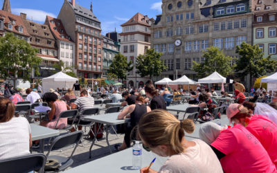 Finale de la Tournée de la Dictée pour Tous à Strasbourg – Place Kléber !