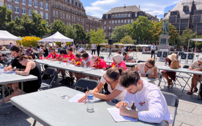 Finale de la Tournée de la Dictée pour Tous à Strasbourg – Place Kléber !