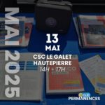 D-Clic Permanences CSC HTP - Mercredi 13 mai
