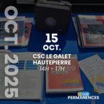 D-Clic Permanences CSC HTP - Mercredi 15 octobre
