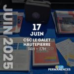 D-Clic Permanences CSC HTP - Mercredi 17 juin