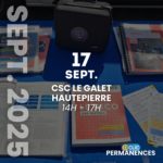 D-Clic Permanences CSC HTP - Mercredi 17 septembre