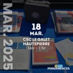 D-Clic Permanences CSC HTP - Mercredi 18 mars