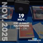 D-Clic Permanences CSC HTP - Mercredi 19 Novombre
