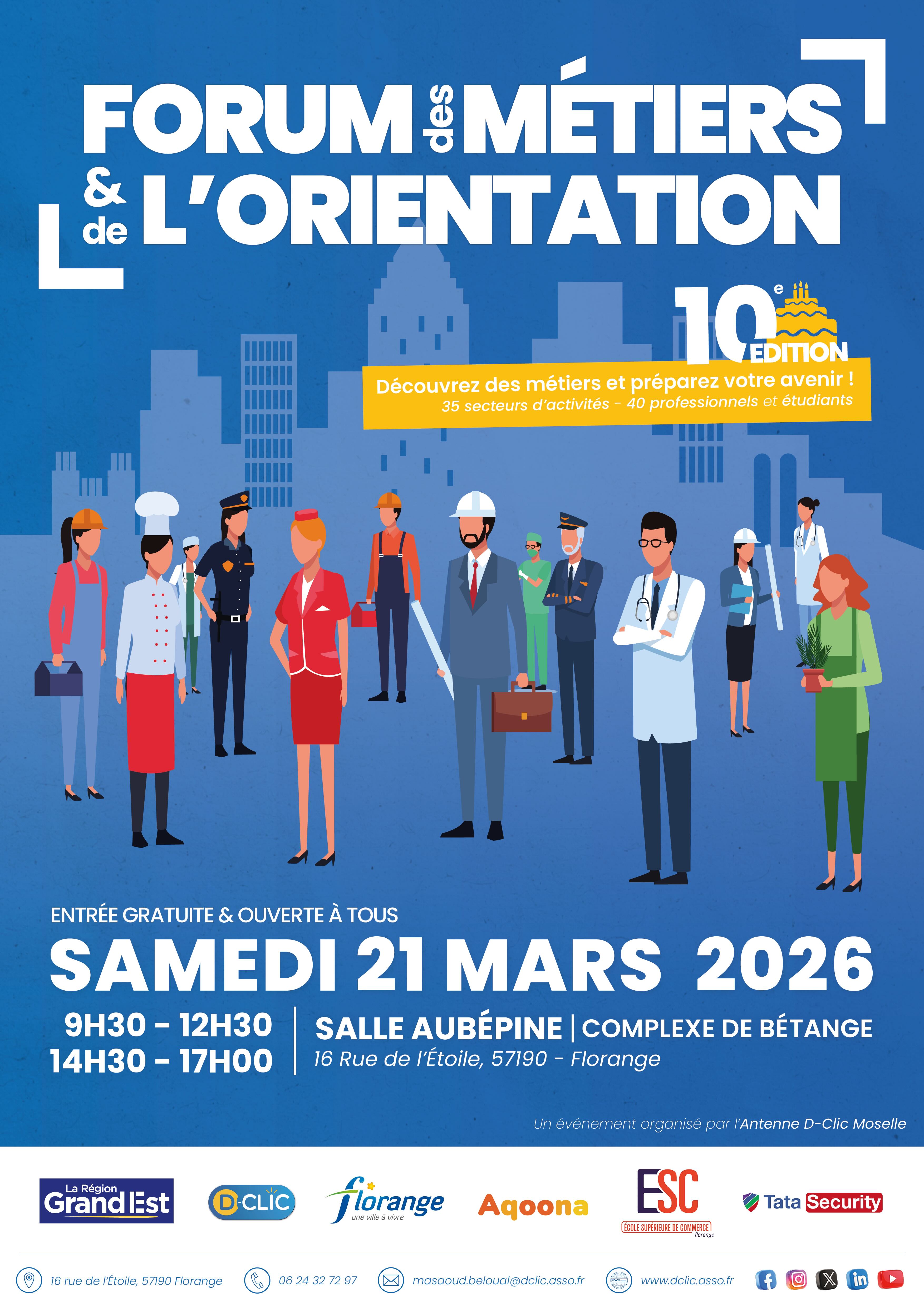 Affiche - Grand Forum des métiers et de l'orientation