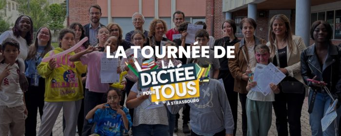 La Dictée pour Tous à Strasbourg Étape 56 au CSC du Neuhof