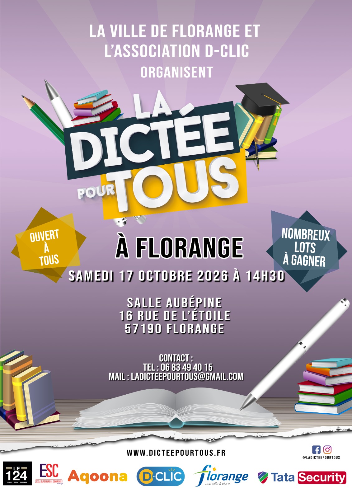 Affiche - Dictée pour Tous à Florange